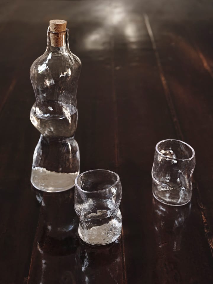2 Vasos Dimple 27 cl, Clear Ferm Living