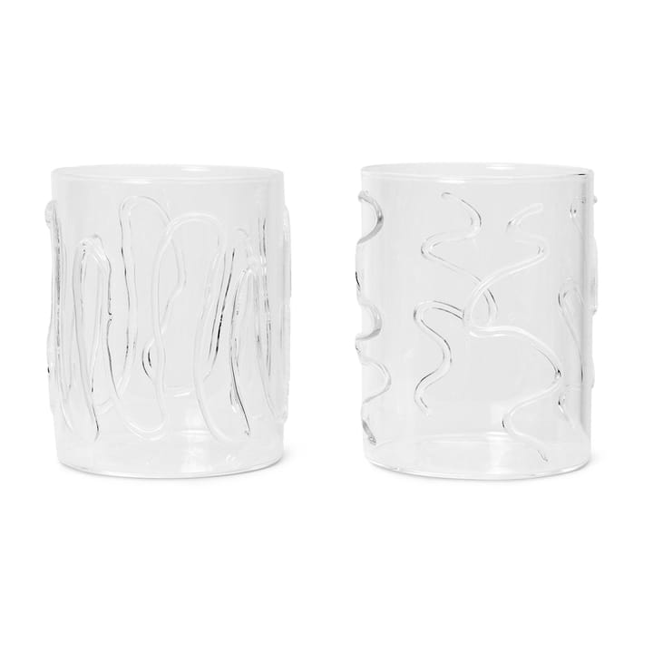 2 Vasos Doodle tall - 35 cl - Ferm Living
