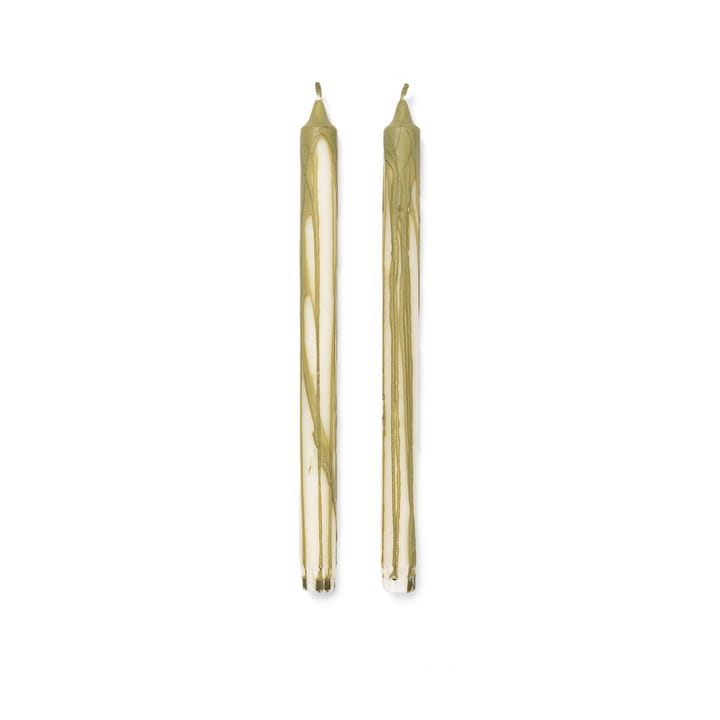 2 Velas Dryp - Olive - Ferm Living