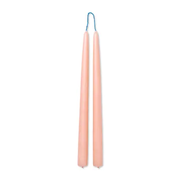 2 Velas hechas a mano dipped candles 30 cm - Blush - Ferm Living