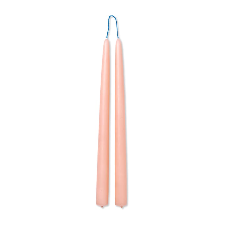 2 Velas hechas a mano dipped candles 30 cm - Blush - Ferm LIVING
