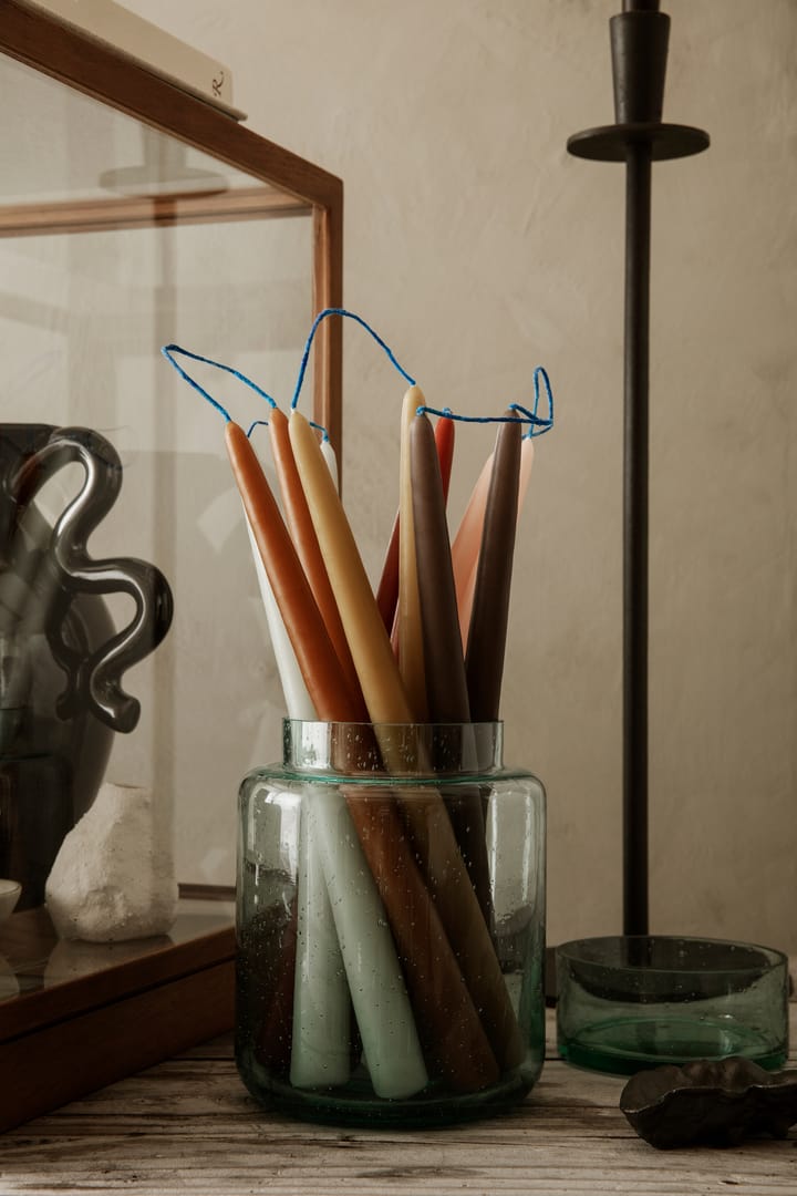 2 Velas hechas a mano dipped candles 30 cm, Brown Ferm Living