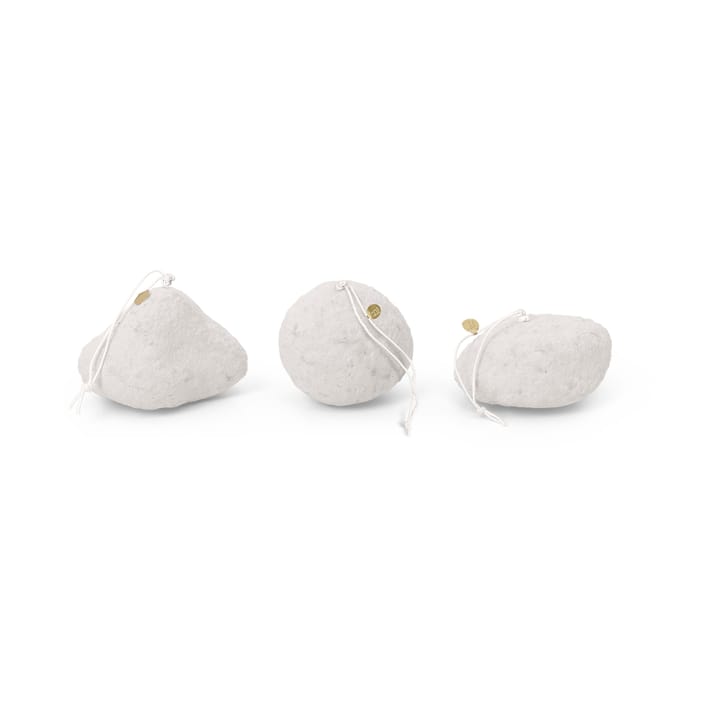 3 Colgantes de árbol de Navidad Snowball ornaments - White - Ferm Living
