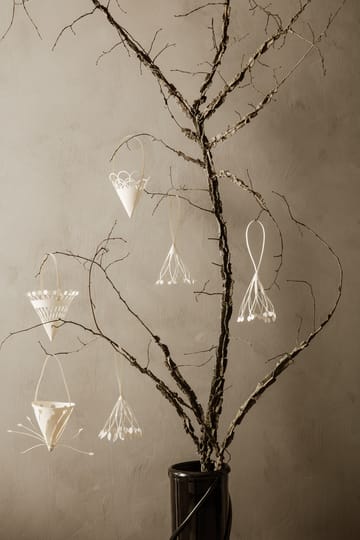 3 Colgantes de navidad conos Ø10cm - Off-white - Ferm Living