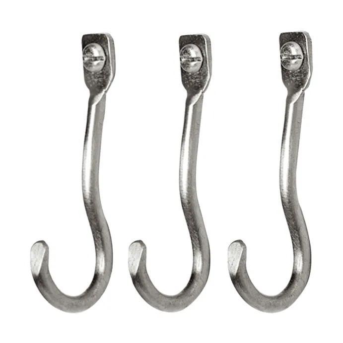 3 Ganchos Curvature, Stainless steel Ferm Living