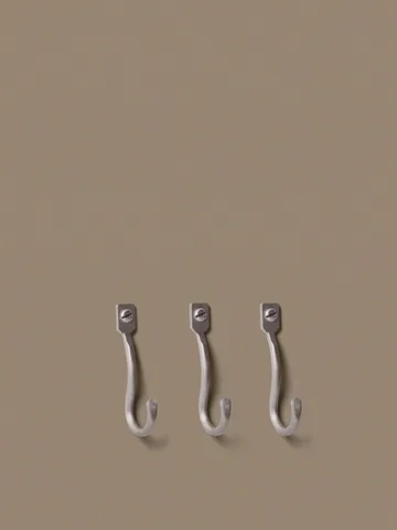 3 Ganchos Curvature - Stainless steel - Ferm Living