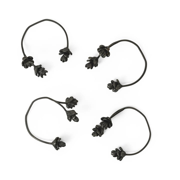 4 Anillos servilletero Forest - Black brass - Ferm Living
