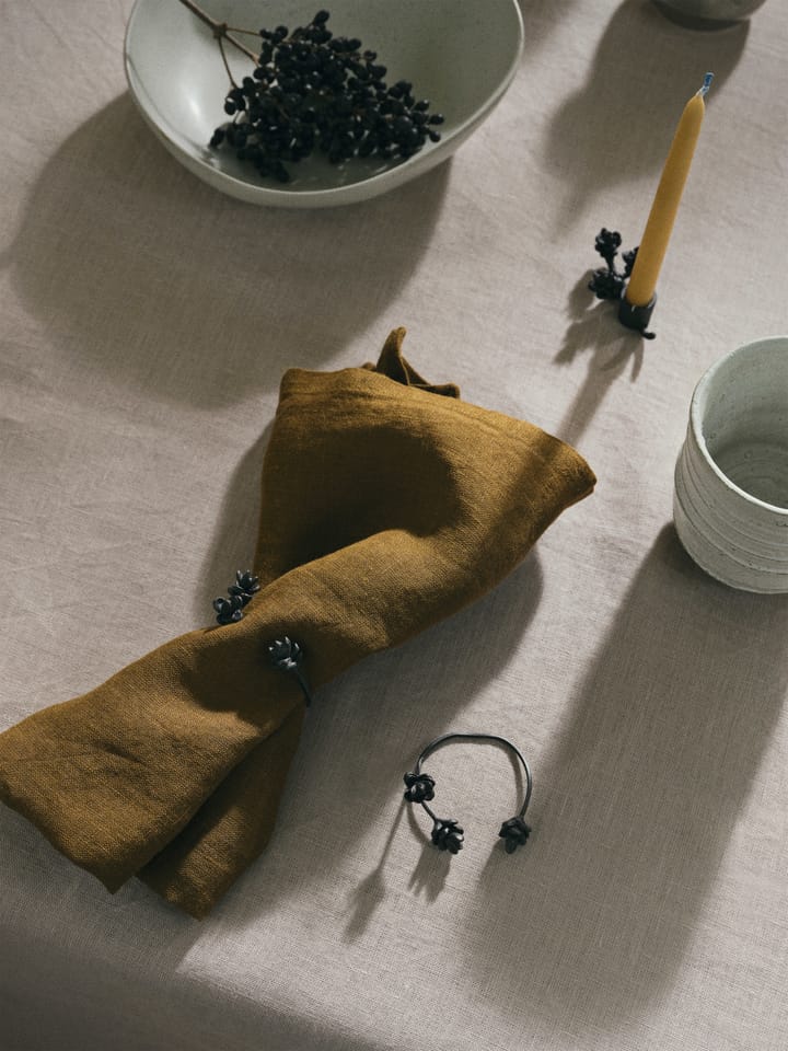 4 Anillos servilletero Forest, Black brass Ferm Living