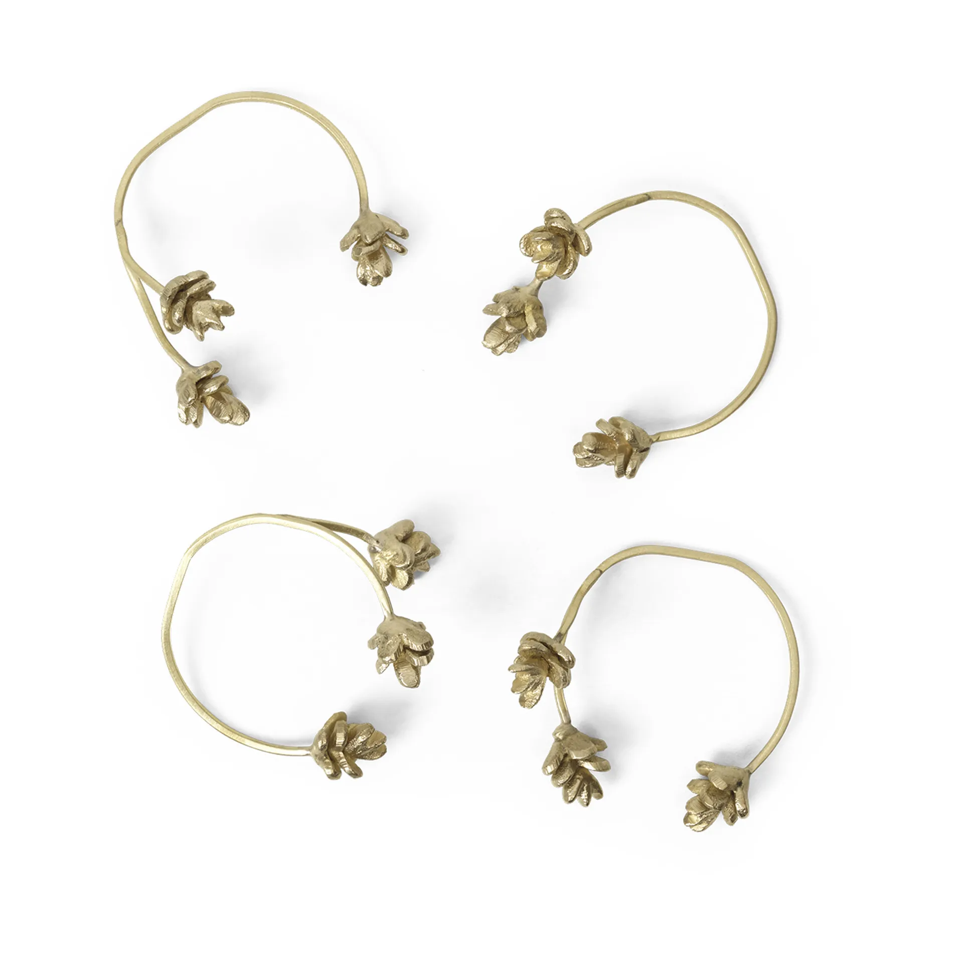 4 Anillos servilletero Forest, Brass Ferm Living