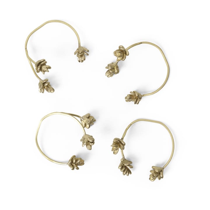 4 Anillos servilletero Forest - Brass - Ferm Living