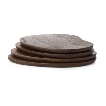 4 Bandejas Cairn butter boards - Dark Brown - Ferm Living