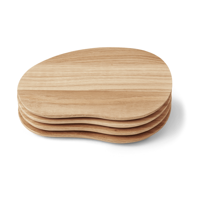 4 Bandejas Cairn butter boards - Oak - Ferm Living