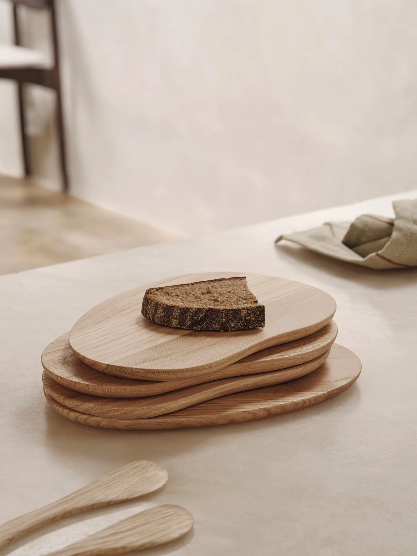 4 Bandejas Cairn butter boards, Oak Ferm Living