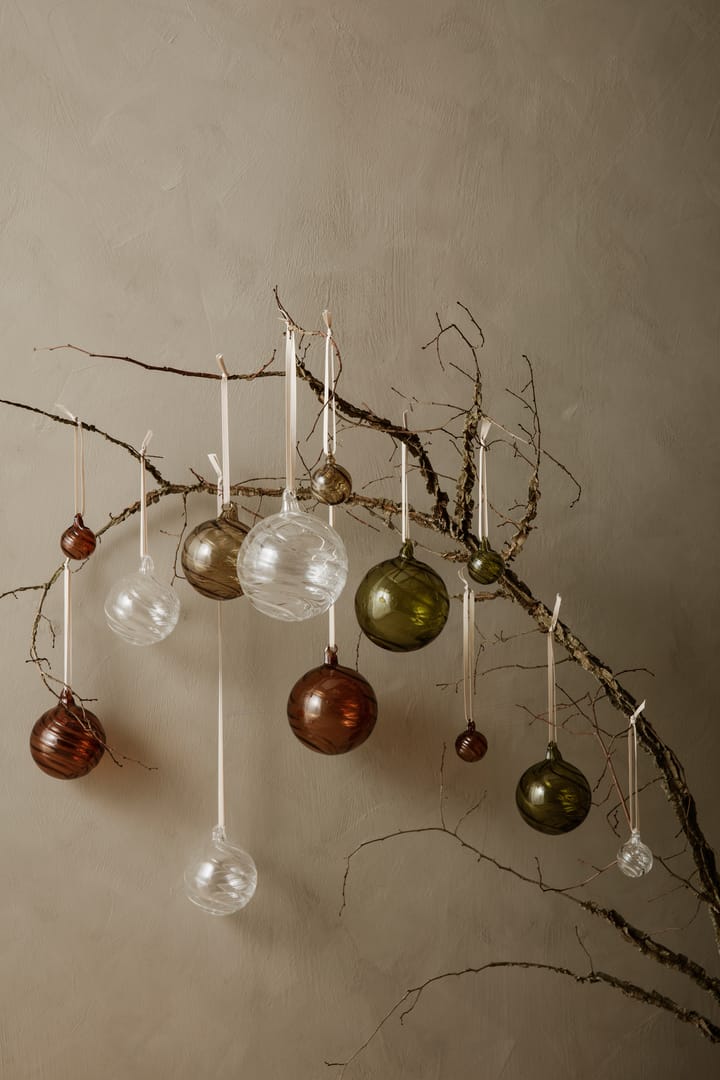 4 Bolas de navidad Twirl medium Ø8 cm, Multi Ferm Living