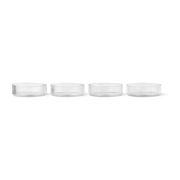 4 Boles para desayuno Ripple - clear - Ferm Living