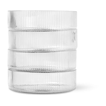 4 Boles para desayuno Ripple - clear - Ferm Living