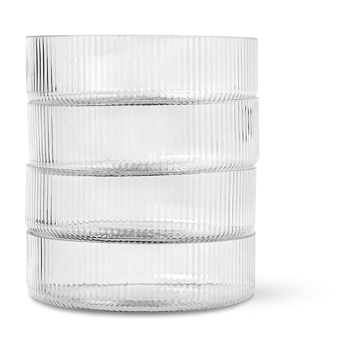 4 Boles para desayuno Ripple, clear Ferm Living