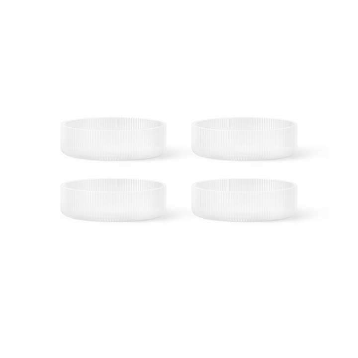 4 Boles para desayuno Ripple - Frosted - Ferm Living
