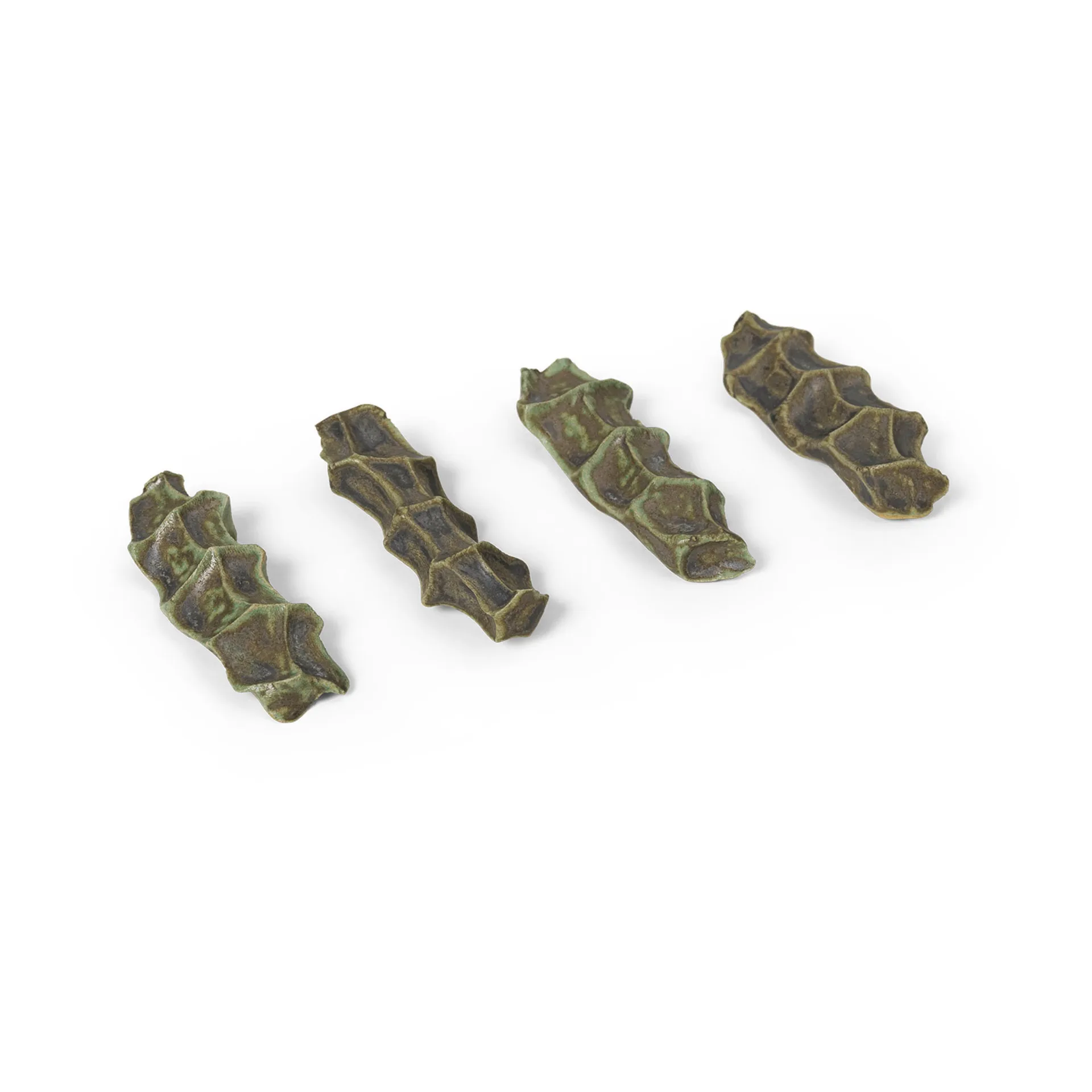 4 Soportes para cubiertos Serre, Moss green Ferm Living