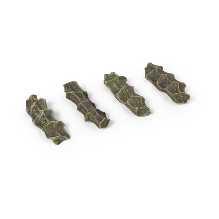 4 Soportes para cubiertos Serre - Moss green - Ferm Living