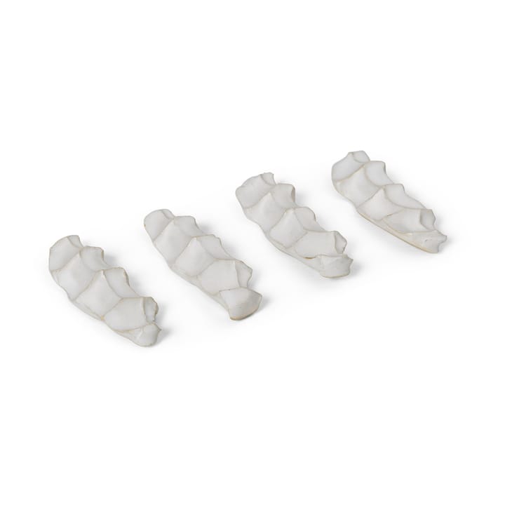 4 Soportes para cubiertos Serre, Off-white Ferm Living
