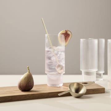4 Vasos altos Ripple - transparente - Ferm Living