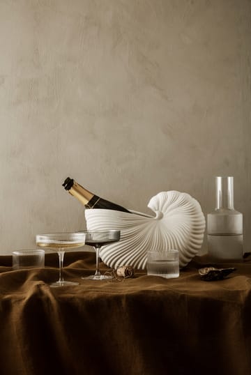 4 Vasos bajos Ripple - Clear - Ferm Living