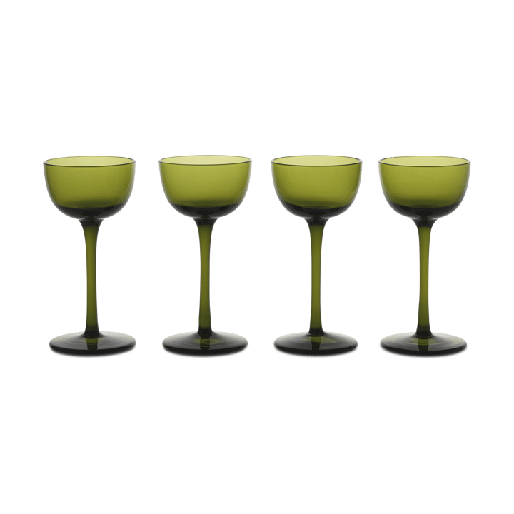 4 Vasos de licor Host - Verde musgo - Ferm LIVING