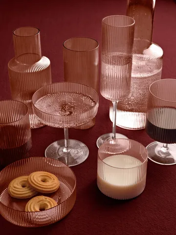 4 Vasos Ripple - Blush - Ferm Living