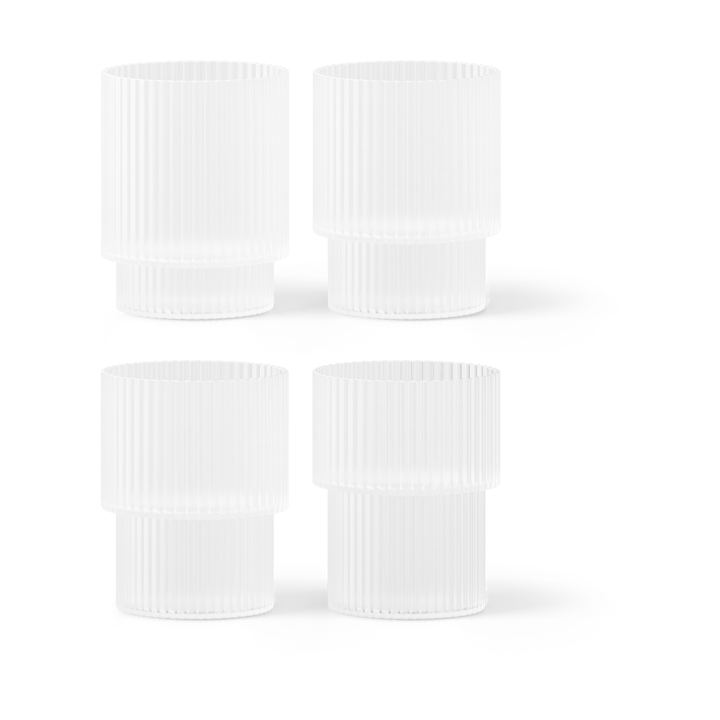 4 Vasos Ripple - Frosted - Ferm Living