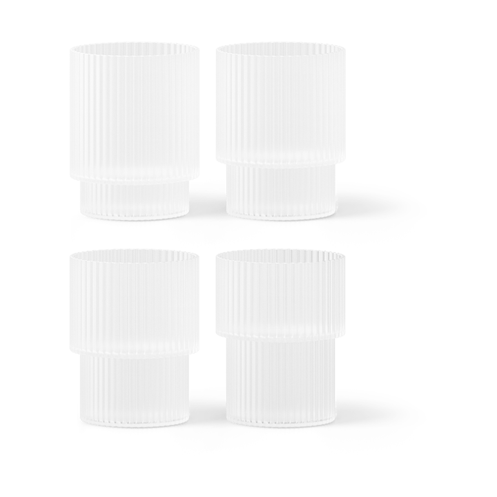 4 Vasos Ripple - Frosted - Ferm LIVING