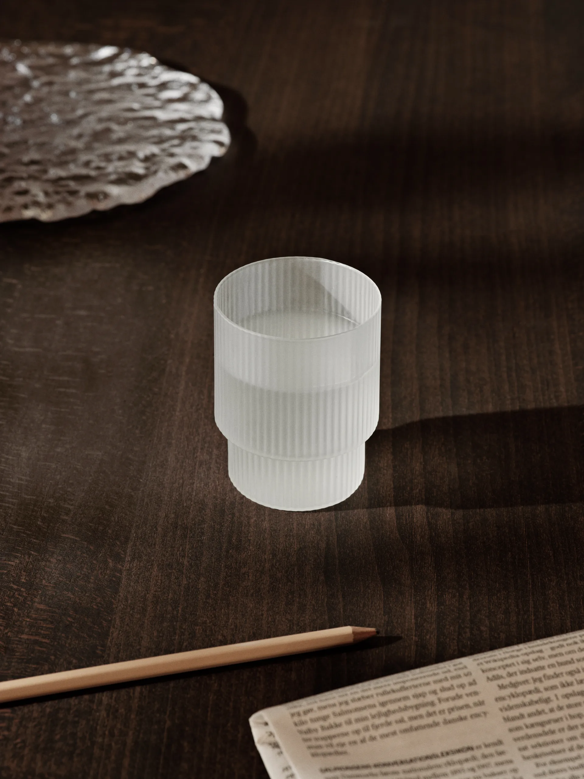 4 Vasos Ripple, Frosted Ferm Living