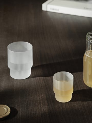 4 Vasos Ripple small 6 cl - Frosted - Ferm Living
