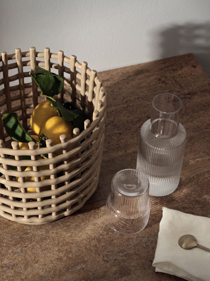 4 Vasos Ripple small 6 cl, Transparente Ferm Living