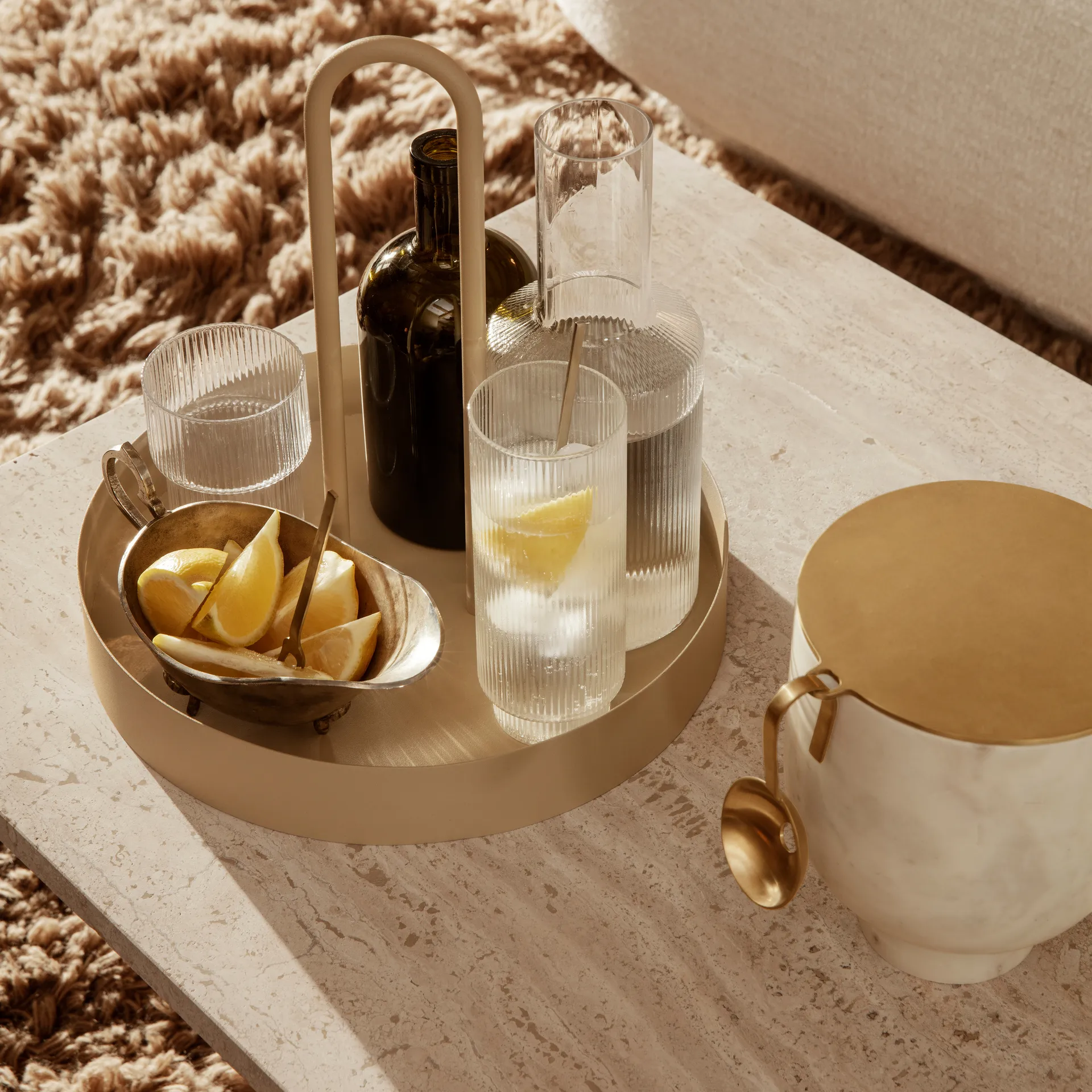 4 Vasos Ripple, transparente Ferm Living
