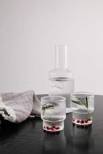 4 Vasos Ripple - transparente - Ferm Living