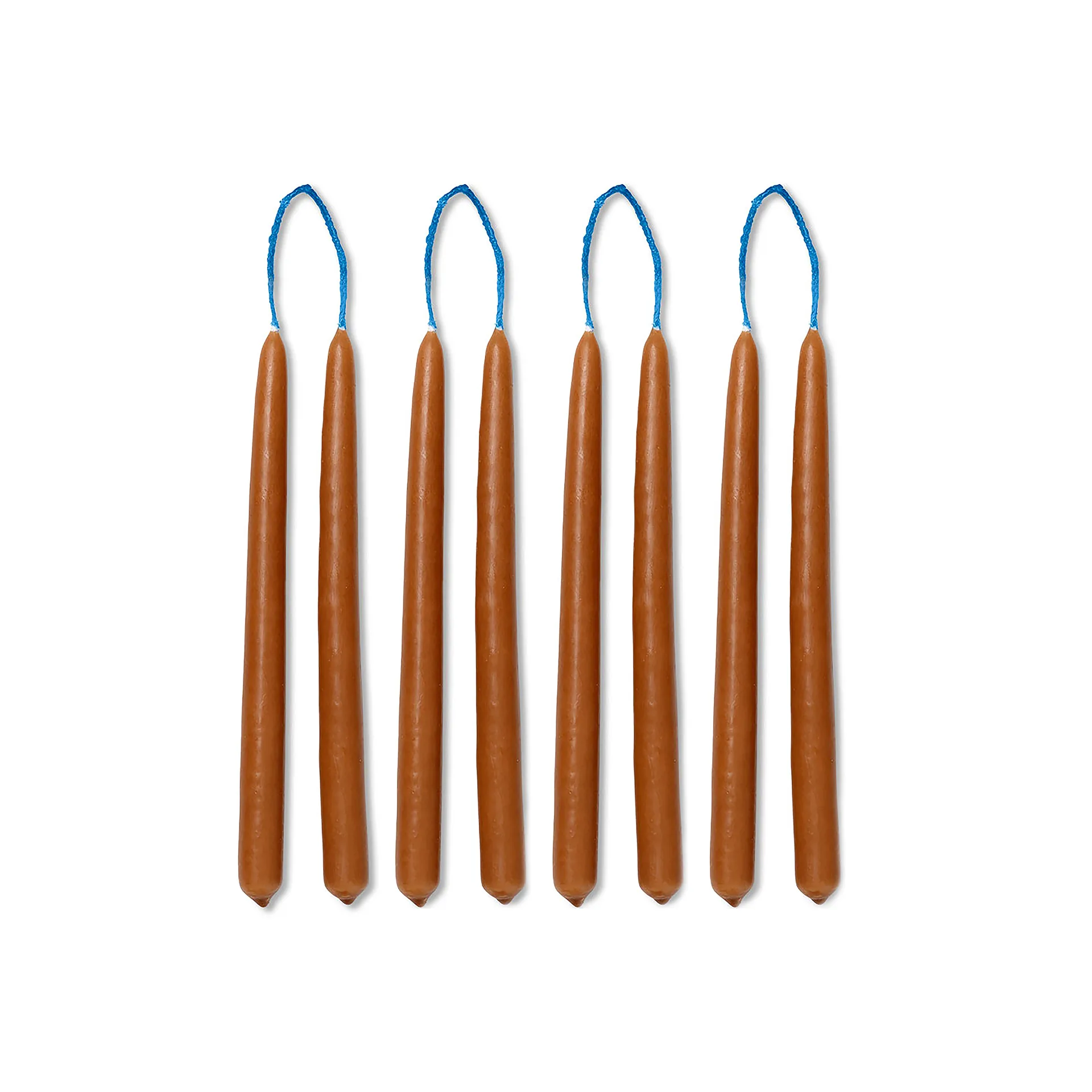 8 Velas hechas a mano Dipped candles 15 cm, Amber Ferm Living