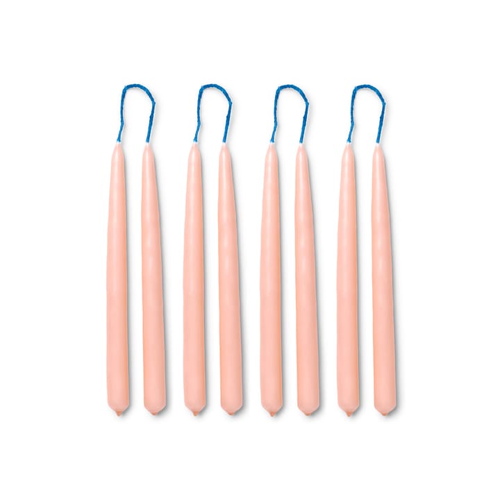 8 Velas hechas a mano Dipped candles 15 cm - Blush - Ferm LIVING