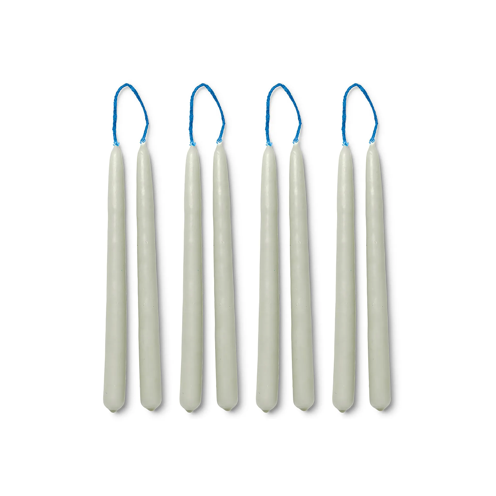 8 Velas hechas a mano Dipped candles 15 cm, Sage Ferm Living