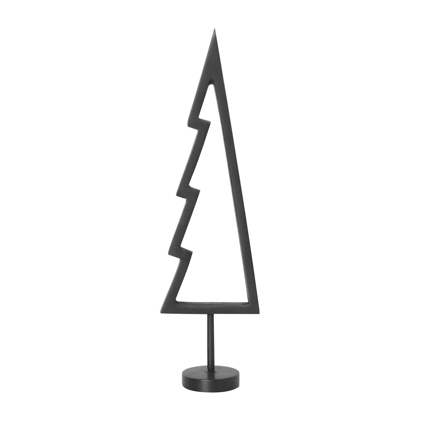 Adorno de árbol Winterland outline 18,6 cm, Black brass Ferm Living