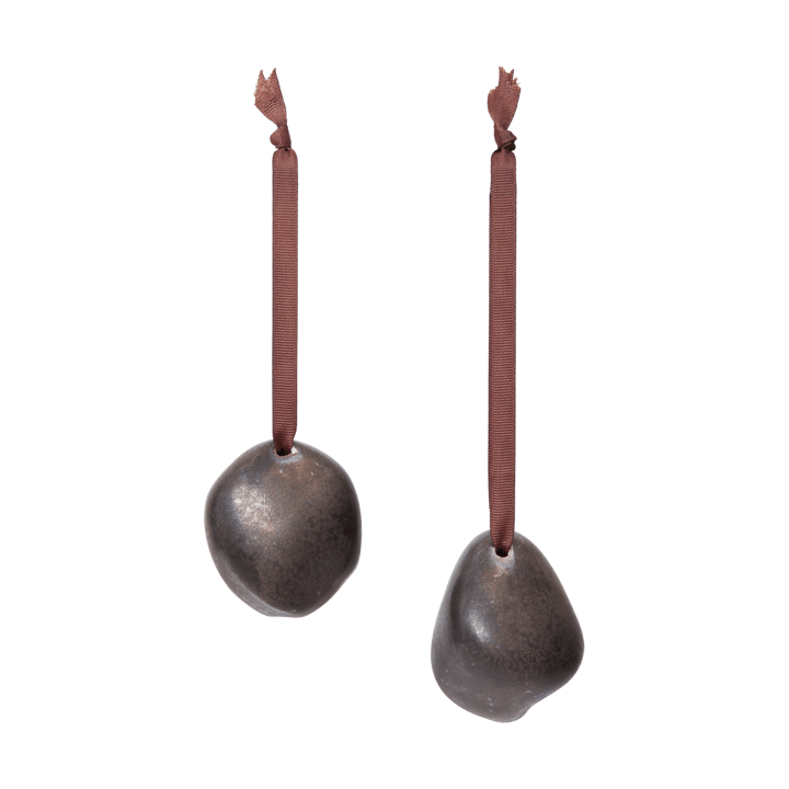 Adorno navideño Bellure 7 cm 2 piezas - Rustic Bronze - Ferm Living