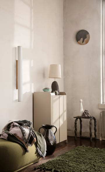 Alfombra Amass long pile 140x140 cm - Olive - Ferm Living