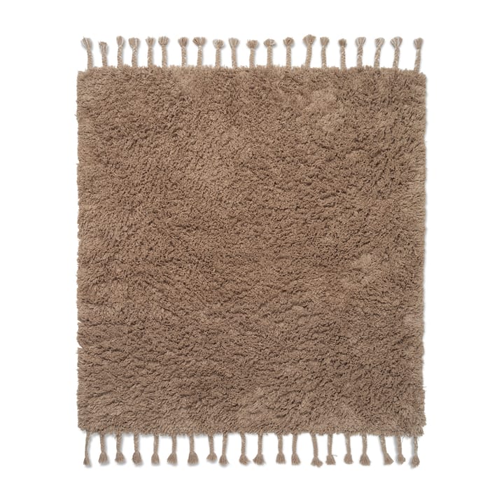 Alfombra Amass long pile 140x140 cm - White Pepper - Ferm Living