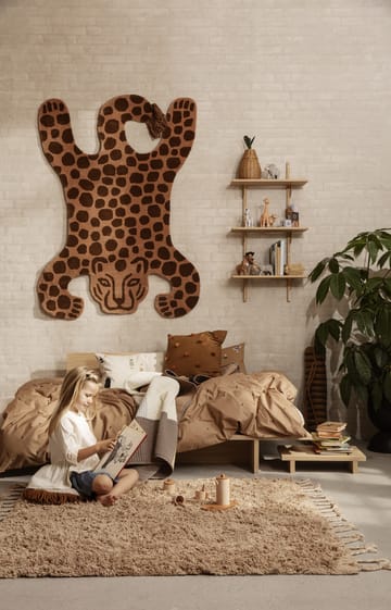 Alfombra Amass long pile 140x140 cm - White Pepper - Ferm Living