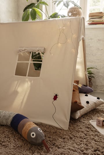 Alfombra Amass long pile 140x140 cm - White Pepper - Ferm Living