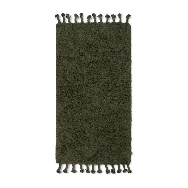Alfombra Amass long pile 70x140 cm - Olive - Ferm LIVING