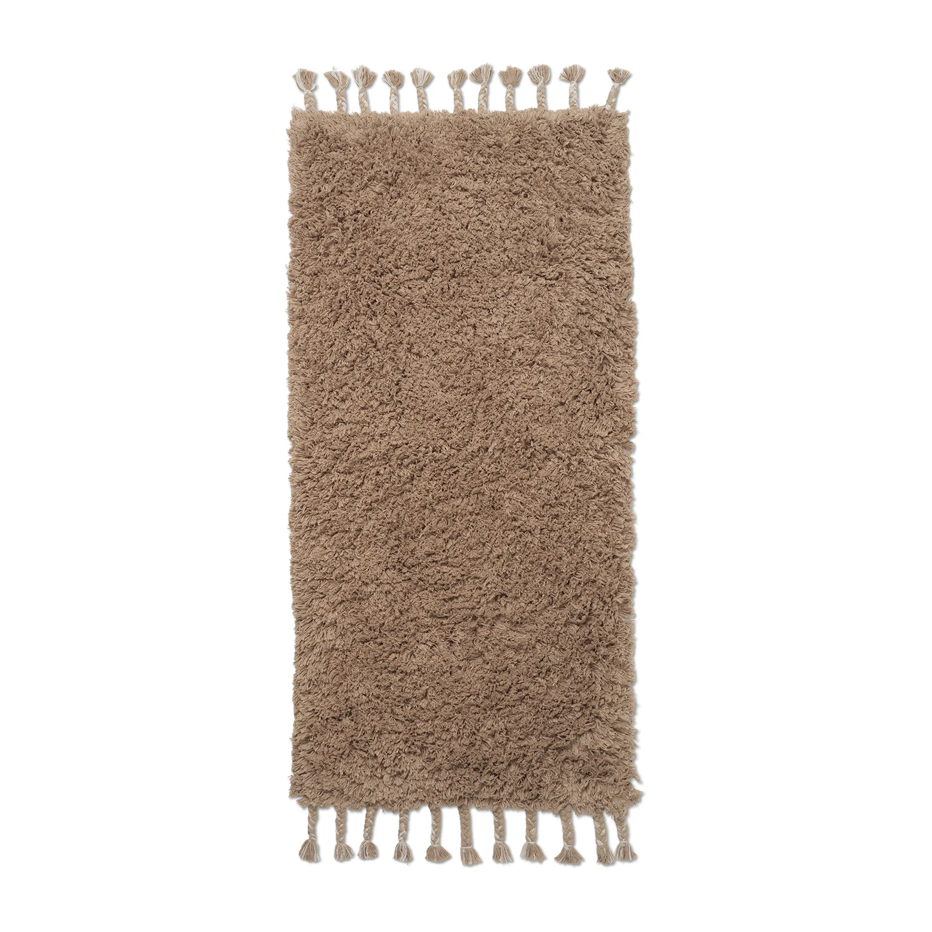 Alfombra Amass long pile 70x140 cm, White Pepper Ferm Living