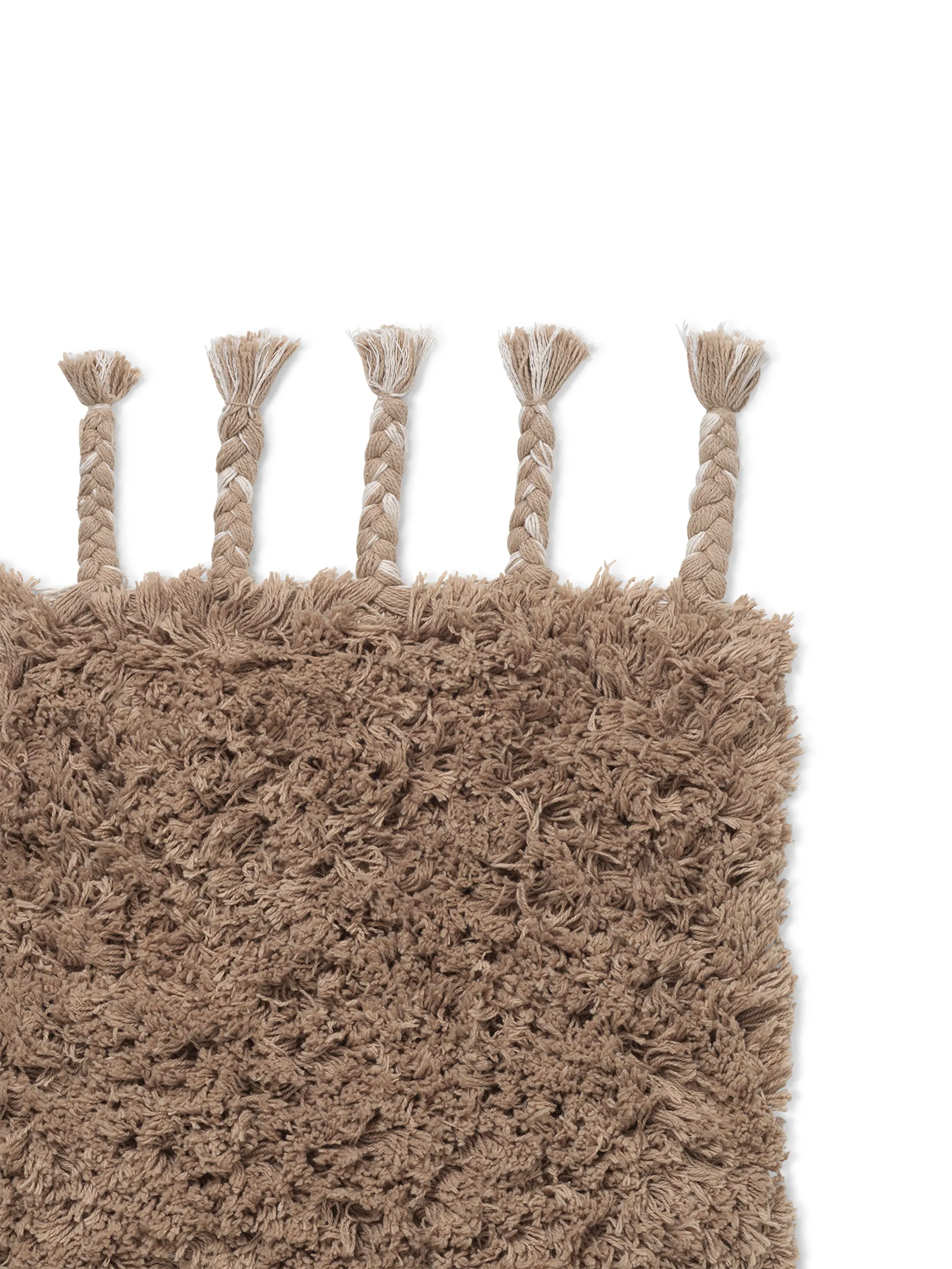 Alfombra Amass long pile 70x140 cm, White Pepper Ferm Living