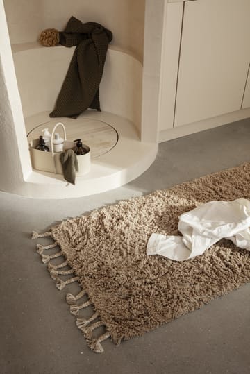 Alfombra Amass long pile 70x140 cm - White Pepper - Ferm Living