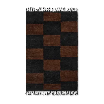 Alfombra anudada a mano Mara 120x180 cm - Black-chocolate - Ferm Living